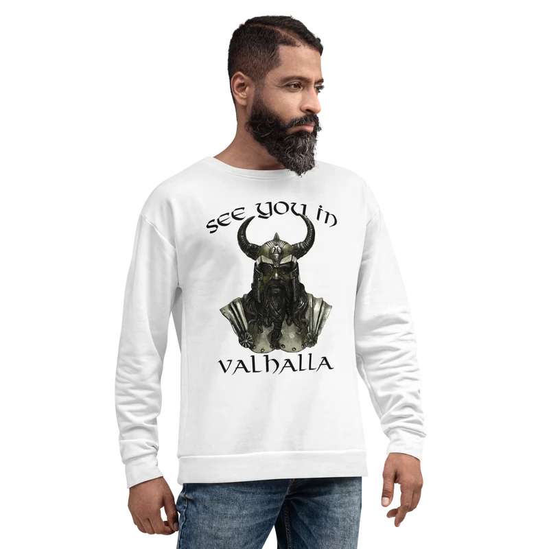 Unisex-Pullover See you in Valhalla