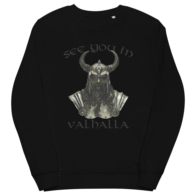 Unisex Bio-Pullover See you in Valhalla