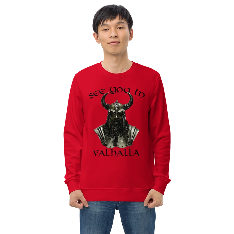 Unisex Bio-Pullover See you in Valhalla