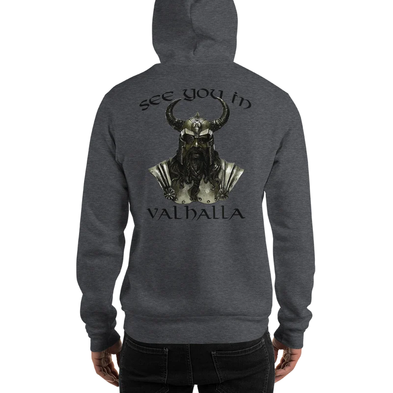 Unisex-Kapuzenpullover See you in Valhalla