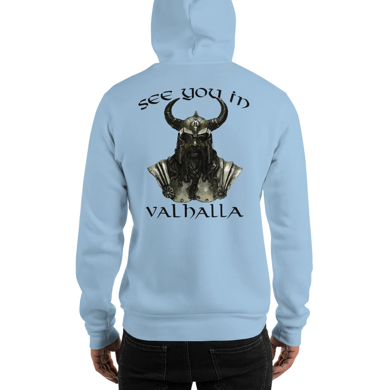 Unisex-Kapuzenpullover See you in Valhalla