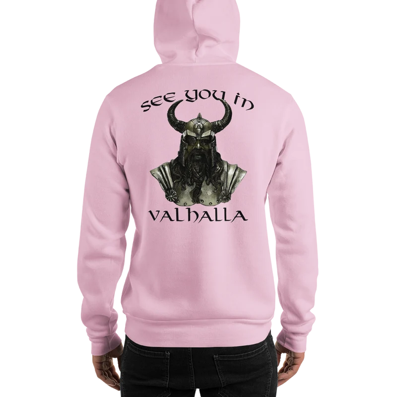 Unisex-Kapuzenpullover See you in Valhalla