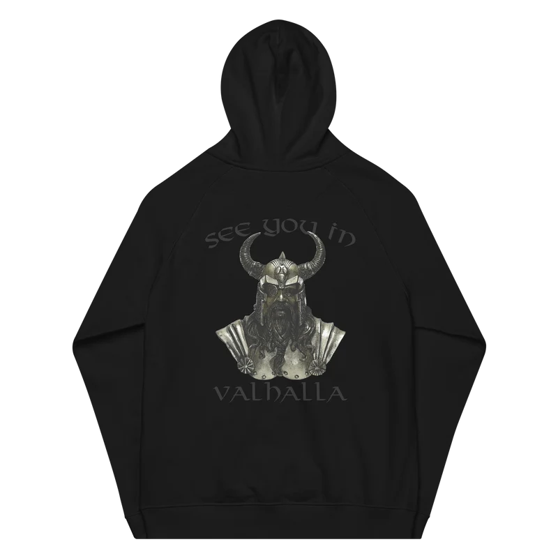 Unisex Bio-Raglan-Hoodie See you in Valhalla