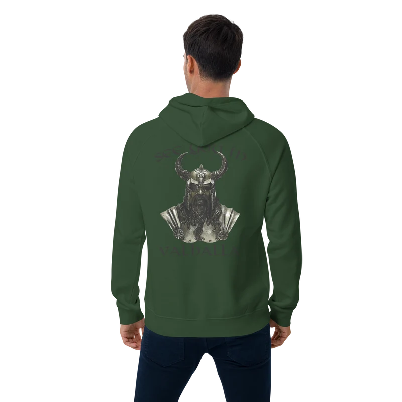 Unisex Bio-Raglan-Hoodie See you in Valhalla