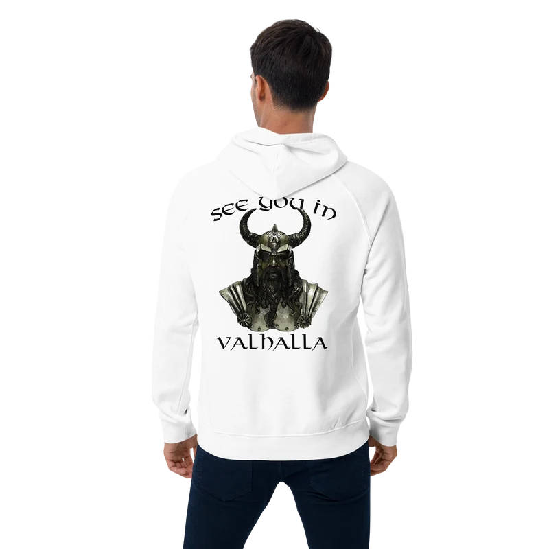 Unisex Bio-Raglan-Hoodie See you in Valhalla