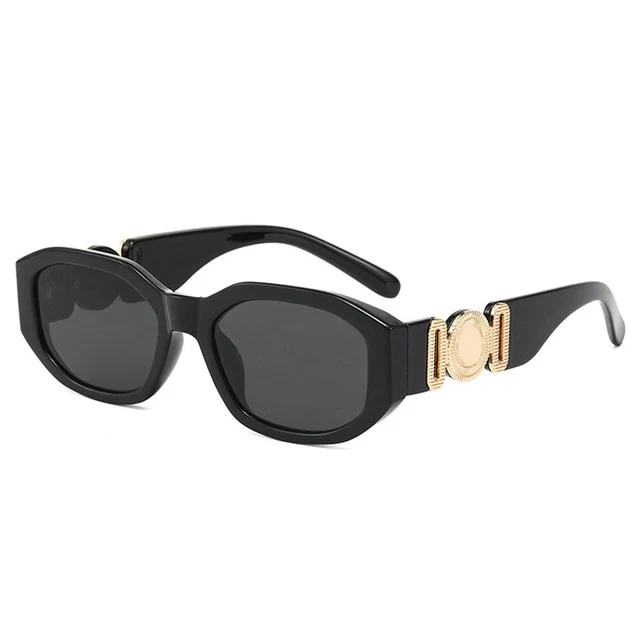 Designer Sonnenbrille Damen Herren Quadratische Übergröße Gläser Vintage UV400