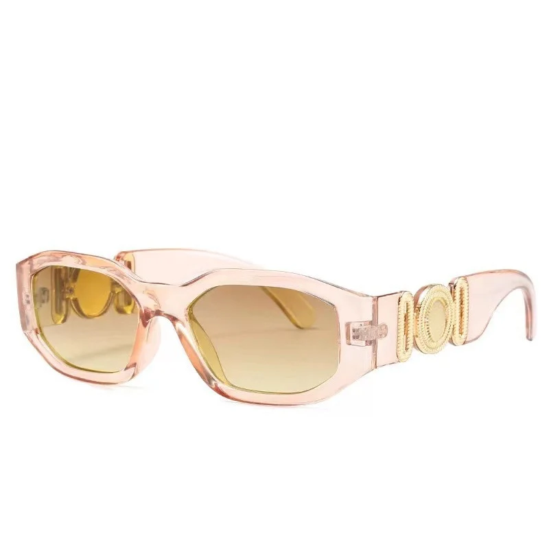 Designer Sonnenbrille Damen Herren Quadratische Übergröße Gläser Vintage UV400