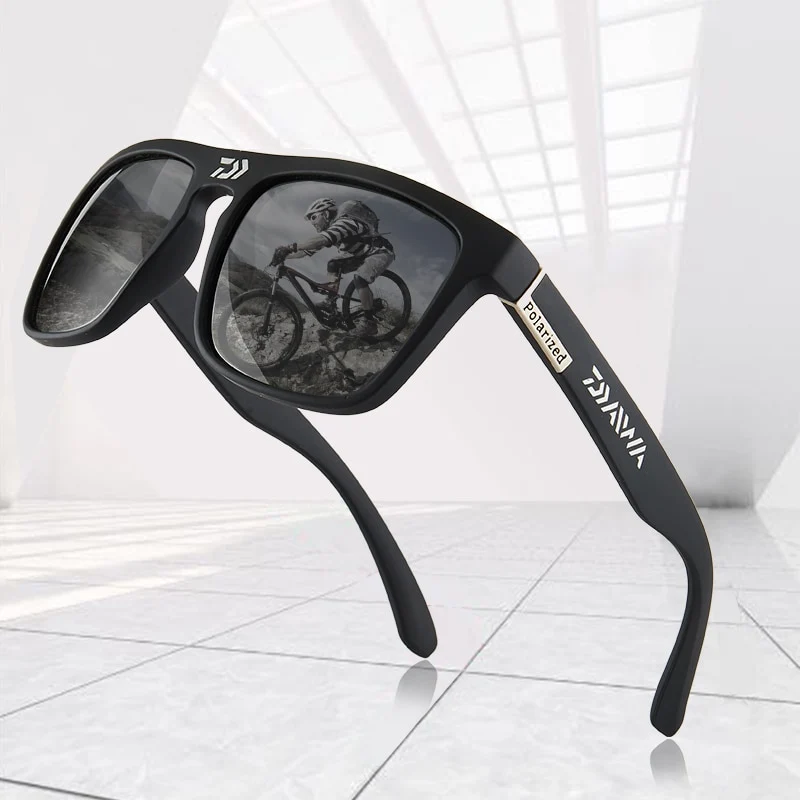DAIWA Herren HD Polarisiert Sonnenbrille 100% UV400 -Polycarbonat Pilotenbrille