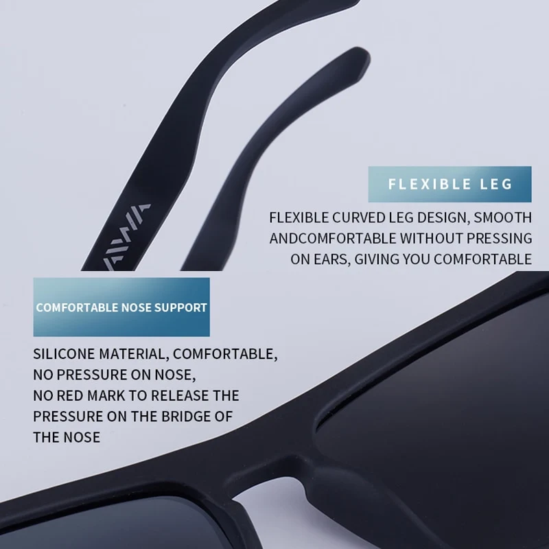 DAIWA Herren HD Polarisiert Sonnenbrille 100% UV400 -Polycarbonat Pilotenbrille
