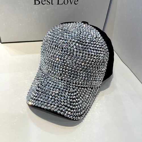 Strass Fashion Cappy Basecap Baseball Cap Mütze Kappe Damen Streetware