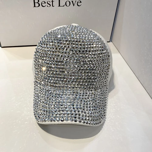Strass Fashion Cappy Basecap Baseball Cap Mütze Kappe Damen Streetware