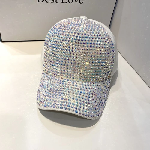 Strass Fashion Cappy Basecap Baseball Cap Mütze Kappe Damen Streetware