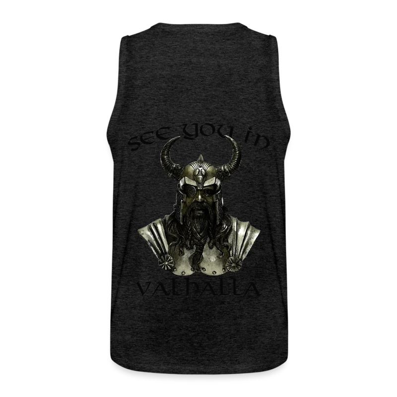 Männer Premium Tanktop T-Shirt Muskelshirt Achselshirt See You in Valhalla