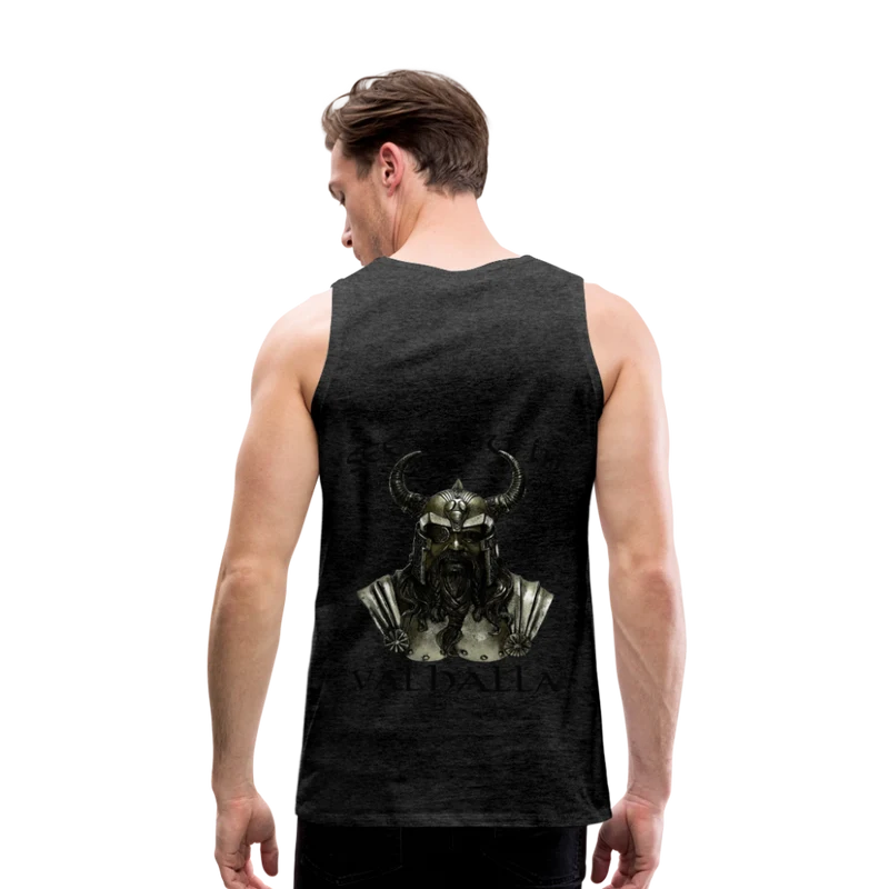 Männer Premium Tanktop T-Shirt Muskelshirt Achselshirt See You in Valhalla