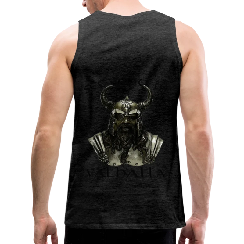 Männer Premium Tanktop T-Shirt Muskelshirt Achselshirt See You in Valhalla