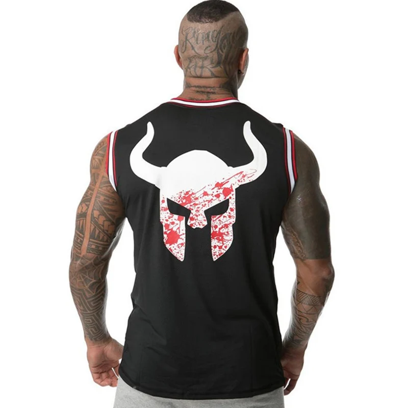 Tanktop T-Shirt Muskelshirt Achselshirt Sport Basic Unifarben Herren Vikings