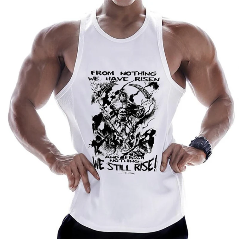 Tanktop T-Shirt Muskelshirt Achselshirt Sport Basic Unifarben Herren