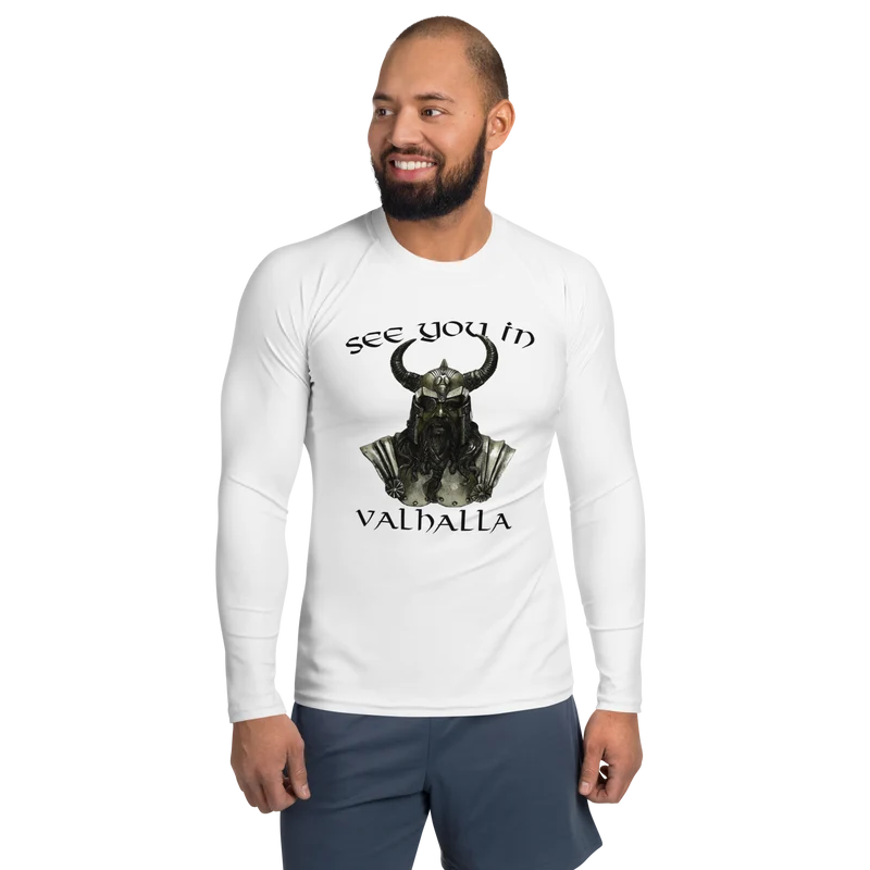Herren-Rash-Guard See you in Valhalla
