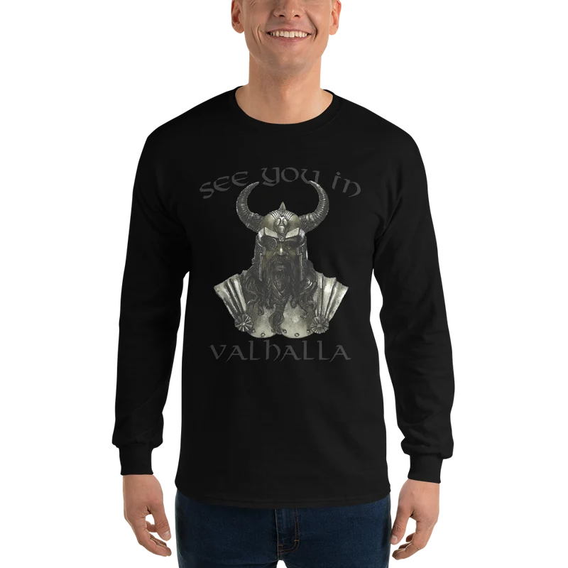 Herren-Langarmshirt See you in Valhalla