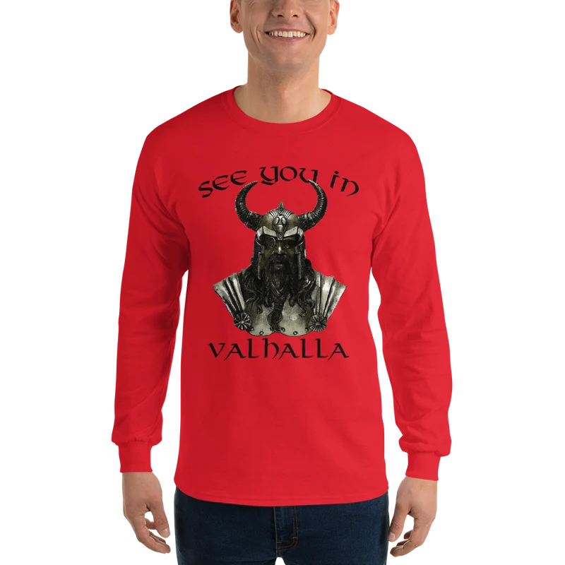 Herren-Langarmshirt See you in Valhalla