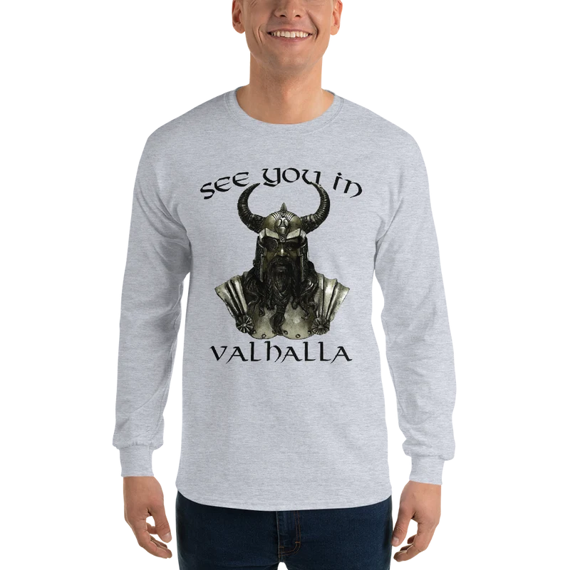 Herren-Langarmshirt See you in Valhalla