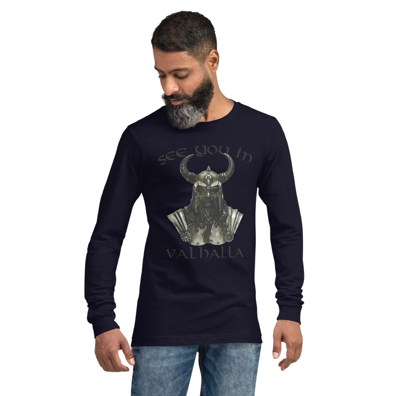 Langärmeliges Unisex-T-Shirt See you in Valhalla