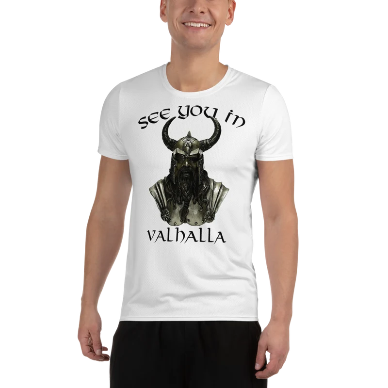 Allover-Sport-T-Shirt für Herren See you in Valhalla