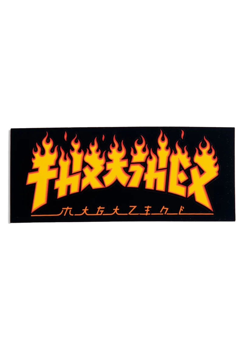 Godzilla Flame Sticker 1,5" x 3-1/2"