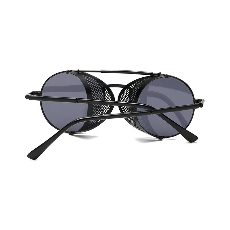 Designer Sonnenbrille Polarisierte Retro Damen Herren Metall Runde Gläser UV400