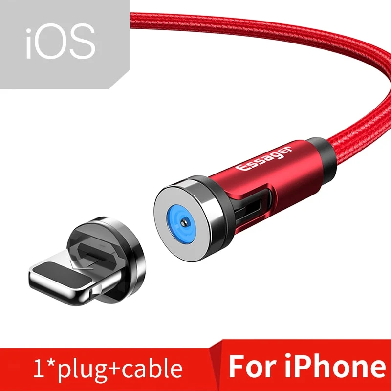 Ladekabel Samsung Handy USB C Typ-C Micro iPhone Huawei Xiaomi Magnet LED Magnetstecker