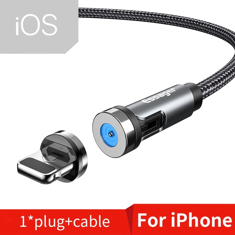 Ladekabel Samsung Handy USB C Typ-C Micro iPhone Huawei Xiaomi Magnet LED Magnetstecker