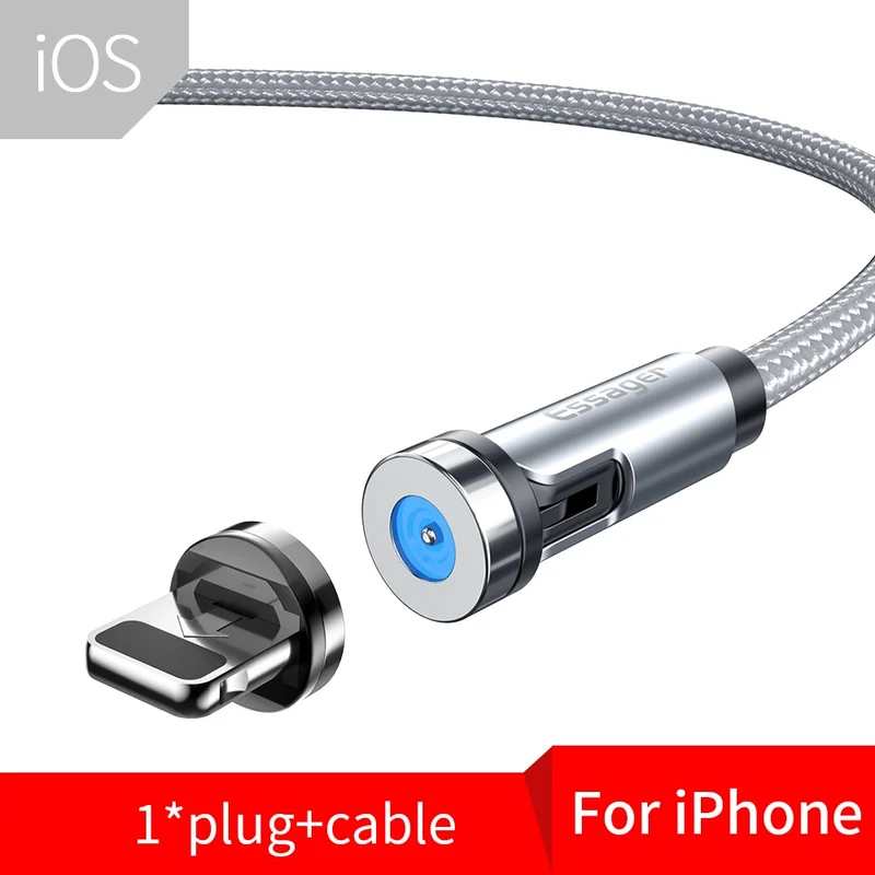 Ladekabel Samsung Handy USB C Typ-C Micro iPhone Huawei Xiaomi Magnet LED Magnetstecker
