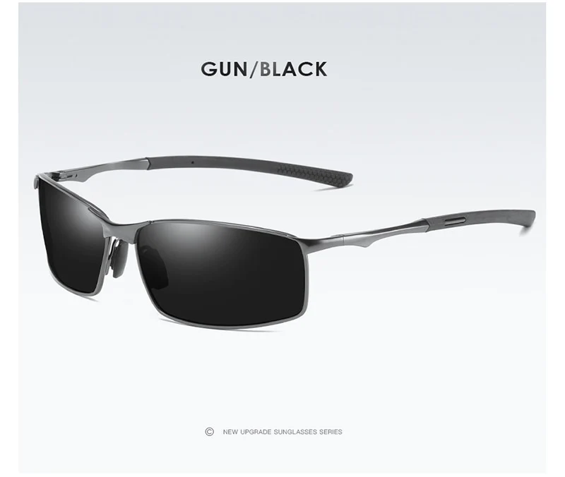 Aluminium Herren Sonnenbrille Polarisiert UV400 Schutz HD Fahren Pilotenbrille