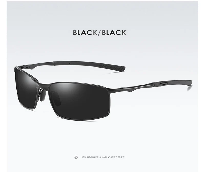 Aluminium Herren Sonnenbrille Polarisiert UV400 Schutz HD Fahren Pilotenbrille