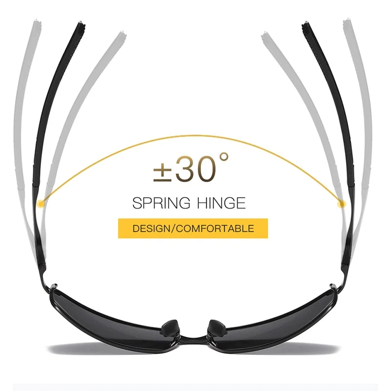 Aluminium Herren Sonnenbrille Polarisiert UV400 Schutz HD Fahren Pilotenbrille