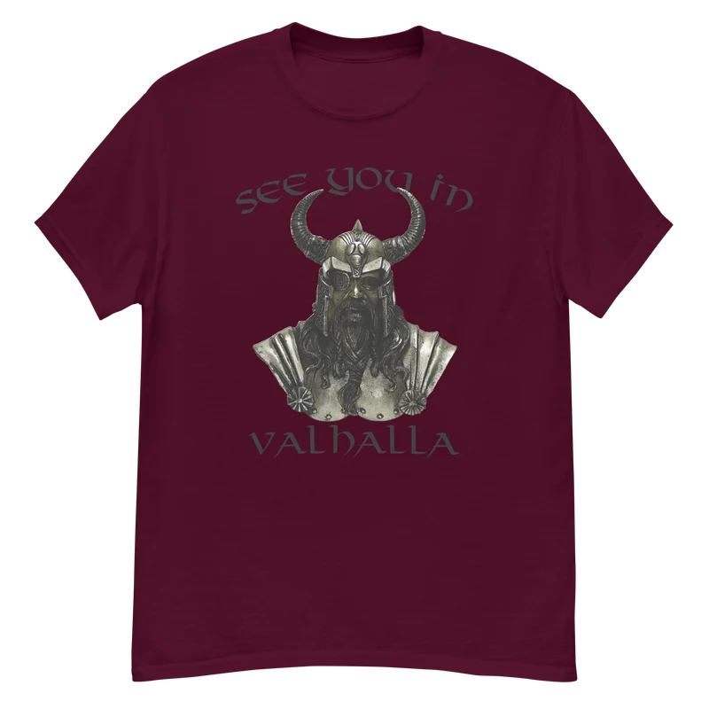 Klassisches Herren-T-Shirt See you in Valhalla