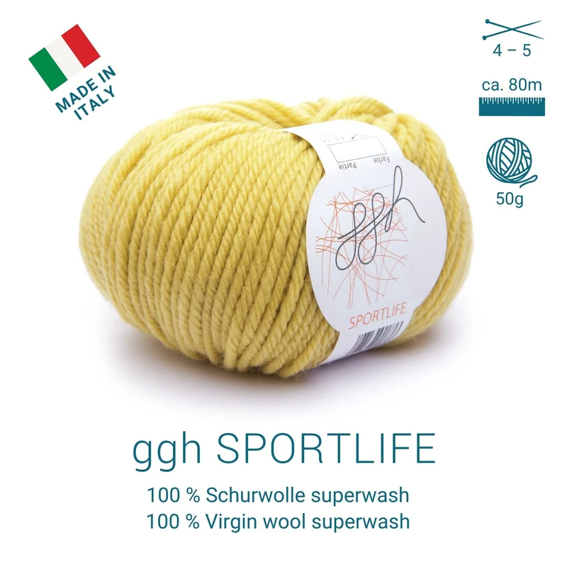 ggh Sportlife Box | Set mit 300g (6x50g) | 048 – Senfgelb