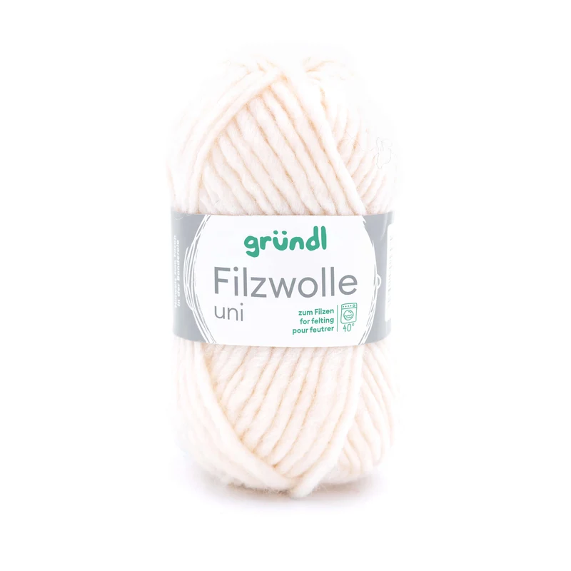 Filzwolle uni
