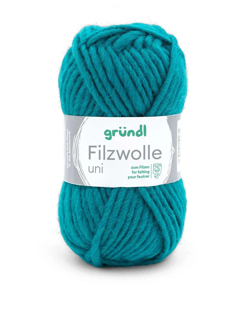 Filzwolle uni