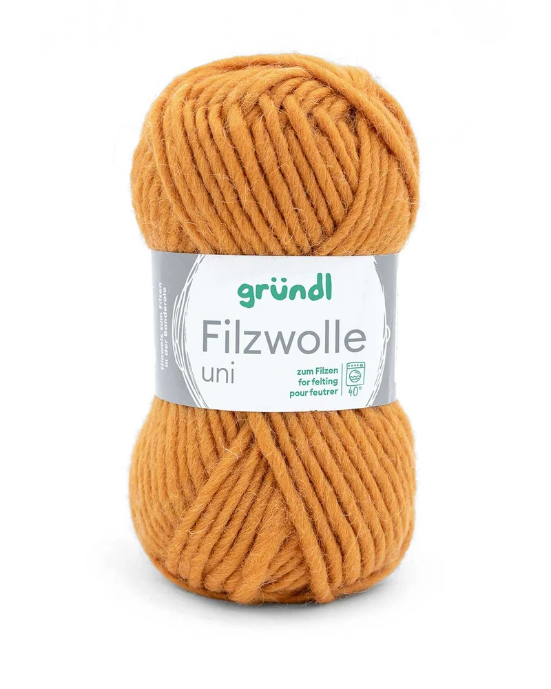 Filzwolle uni