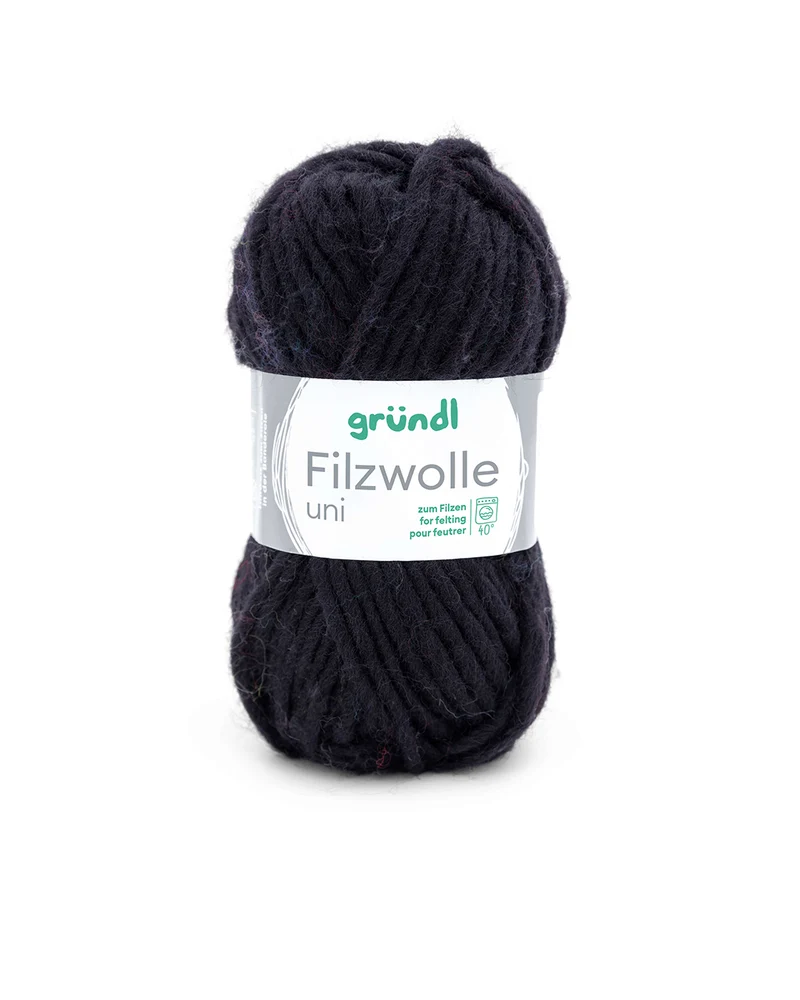 Filzwolle uni