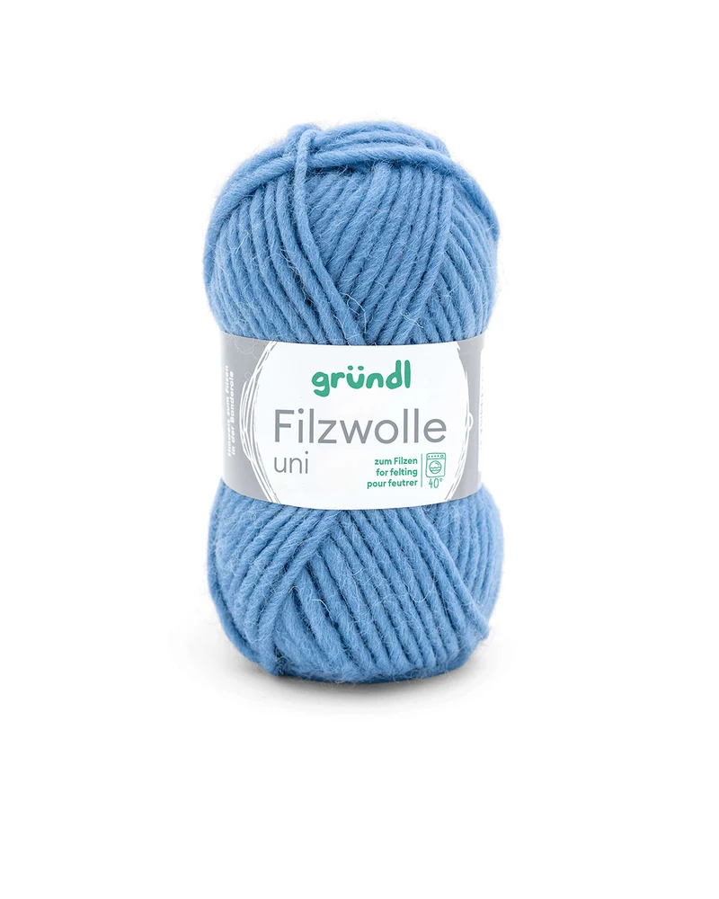 Filzwolle uni