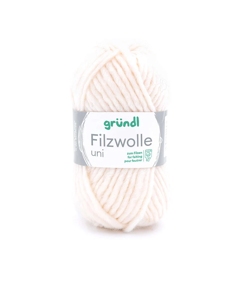 Filzwolle uni