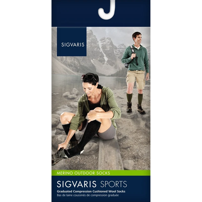 Sigvaris Merino Outdoor Socks Knee High 15-20 mmHg