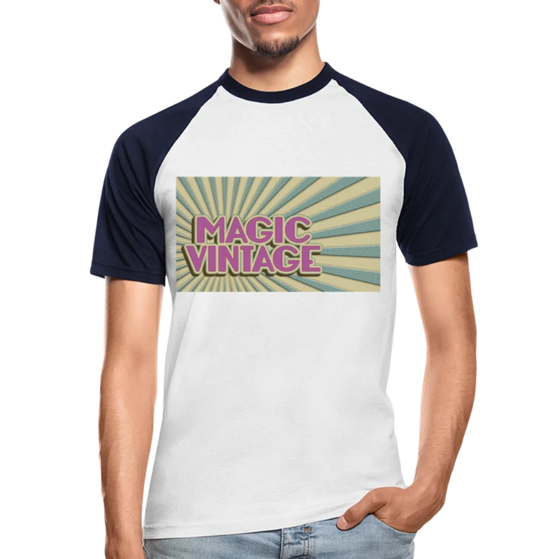 Männer Baseball-T-Shirt Magic Vintage