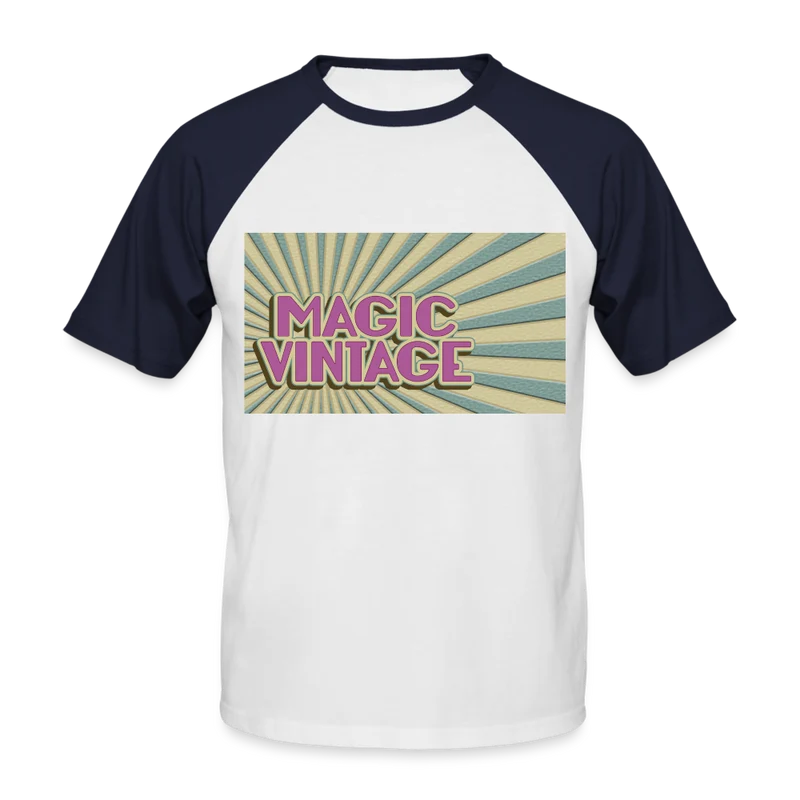 Männer Baseball-T-Shirt Magic Vintage