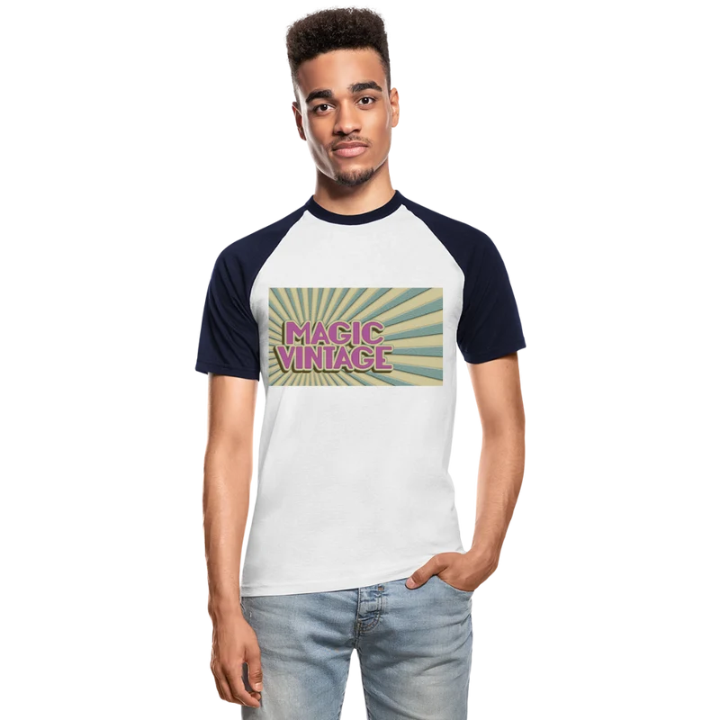 Männer Baseball-T-Shirt Magic Vintage