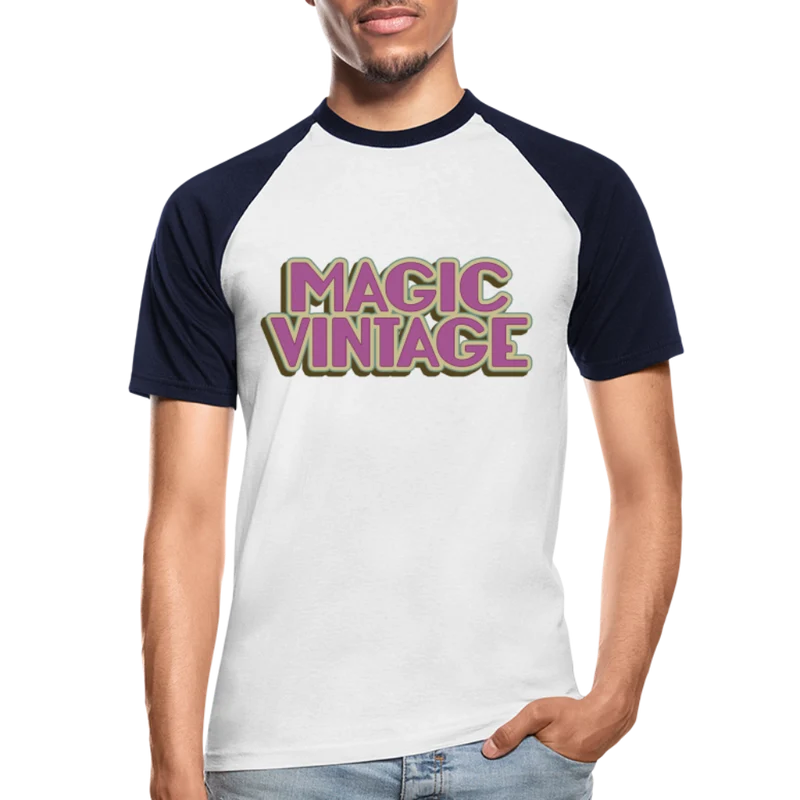 Männer Baseball-T-Shirt Magic Vintage