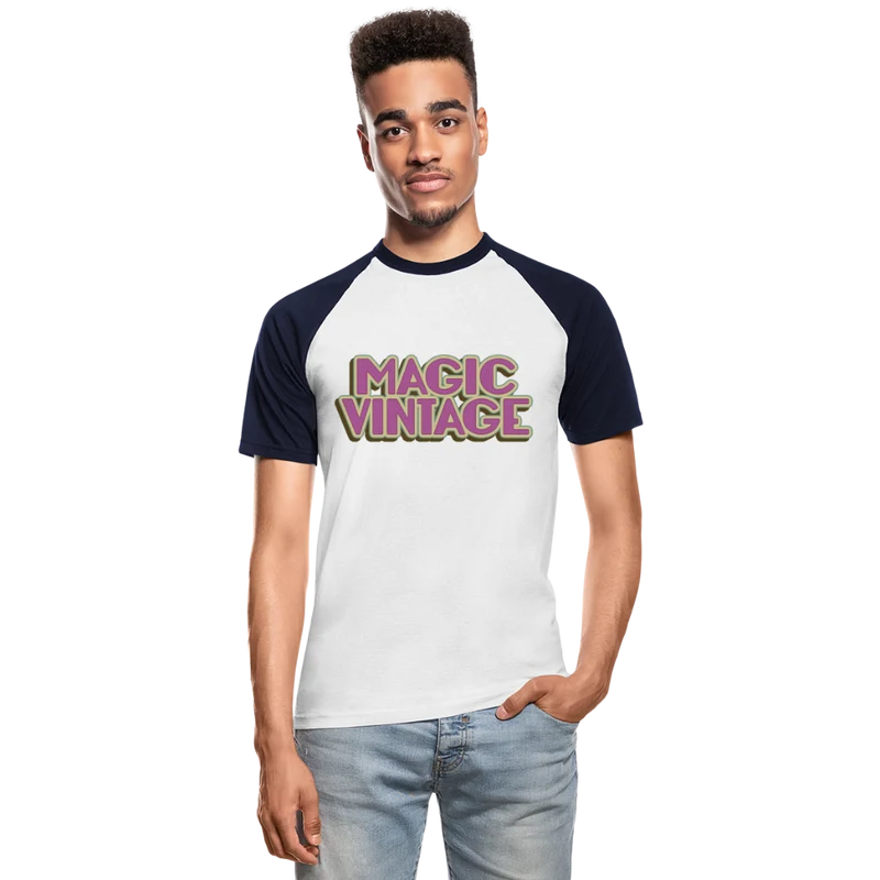 Männer Baseball-T-Shirt Magic Vintage