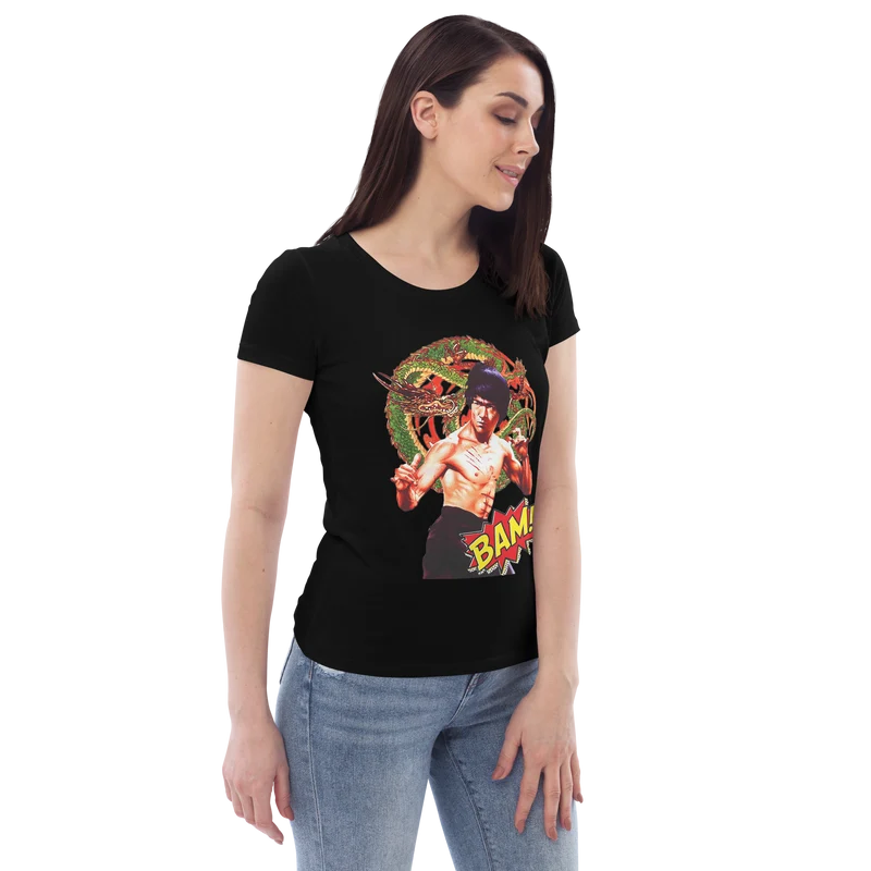 Enganliegendes Öko-T-Shirt für Damen Bruce Lee